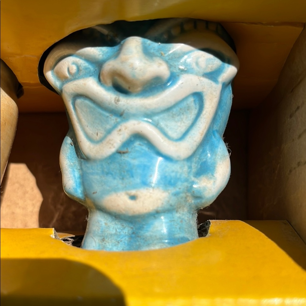 TIKI SHOTGLASS 4 PIECE SET CERAMIC NEW IN BOX - Picture 7 of 7